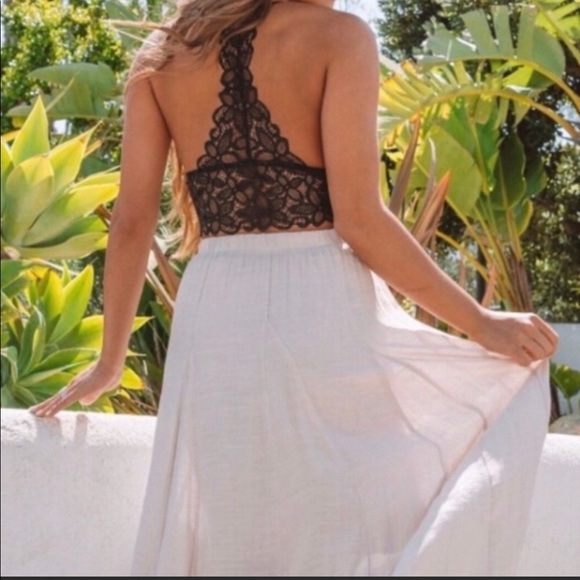 Black Crochet Lace Bralette Crop Top 🖤 S, M, L - Picture 12 of 15